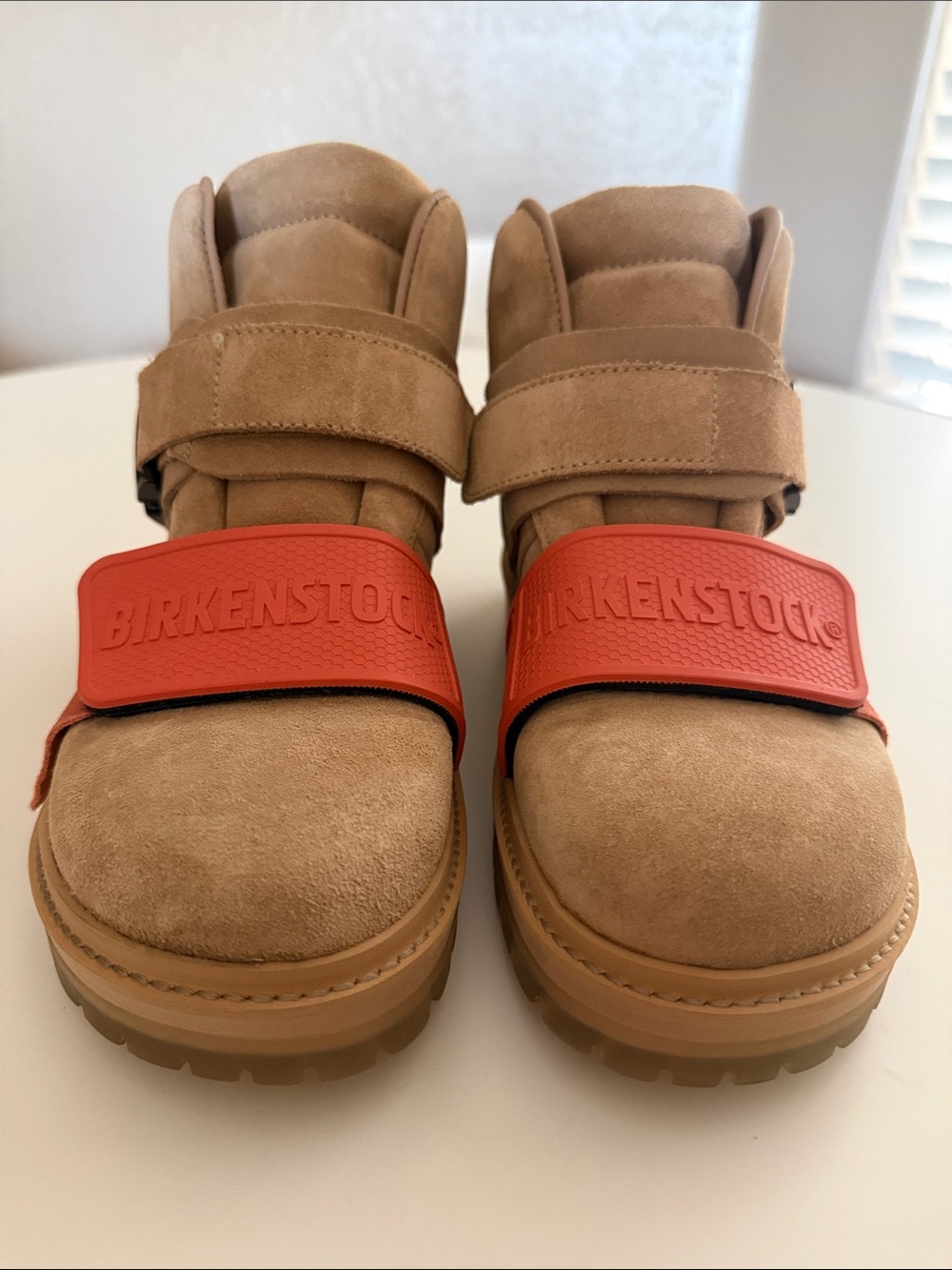 Rick Owen’s X Birkenstock Hancock Rotterhiker Extro Boots Tan/Orange Sz 40 - Picture 1 of 14